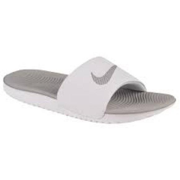 nike kawa slide women's white